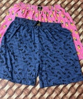 Women's printed shorts free size upto 3xl Pack of 2pcs combo no 42