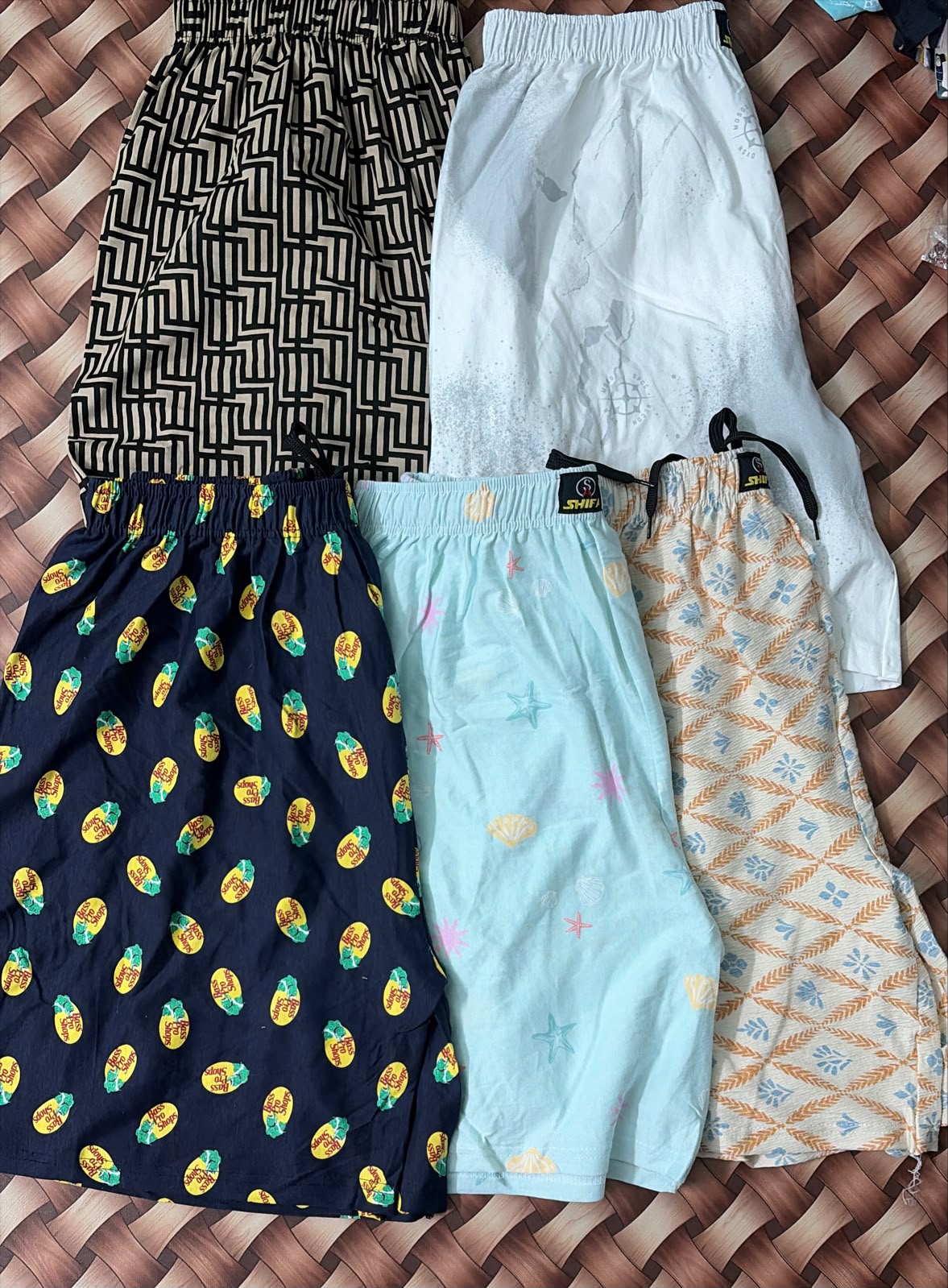 Women's printed shorts free size upto 3xl Pack of 2pcs combo no 42