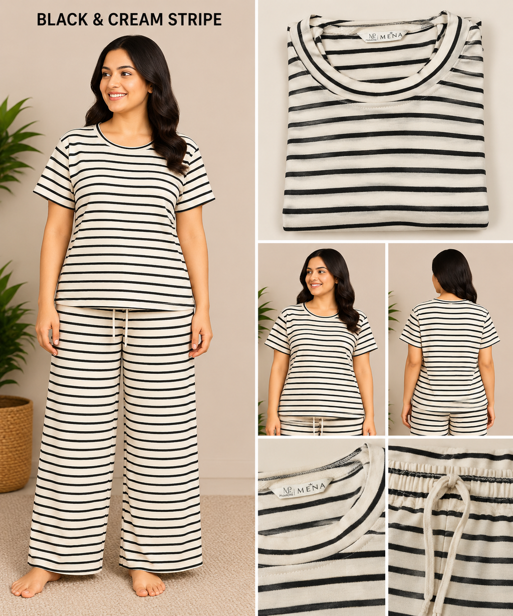Jumbo Size Women's Co-Ord Set colour assorted