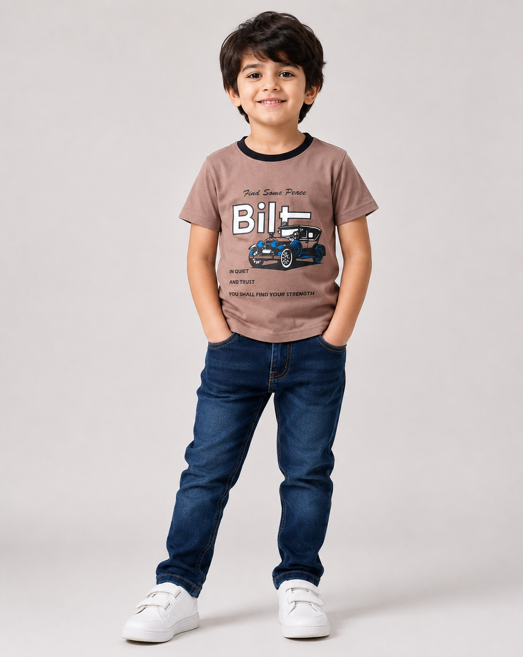 Boy's T-Shirt Combo No 34 (Pack of 5 pieces)