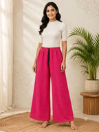 Scrumble fabric plazoo free size upto xxl with rope