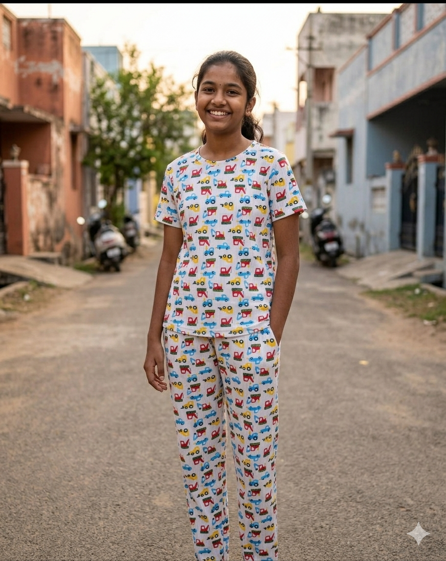 Big Girls' Pants Co Ord Set | Combo No 20