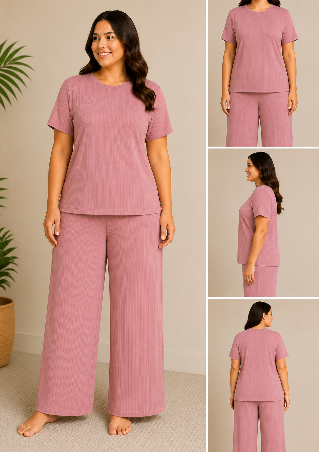 Jumbo Size Women's Co-Ord Set colour assorted