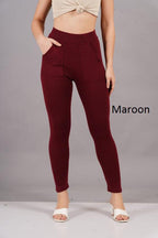 Jeggings with Double Side Pockets