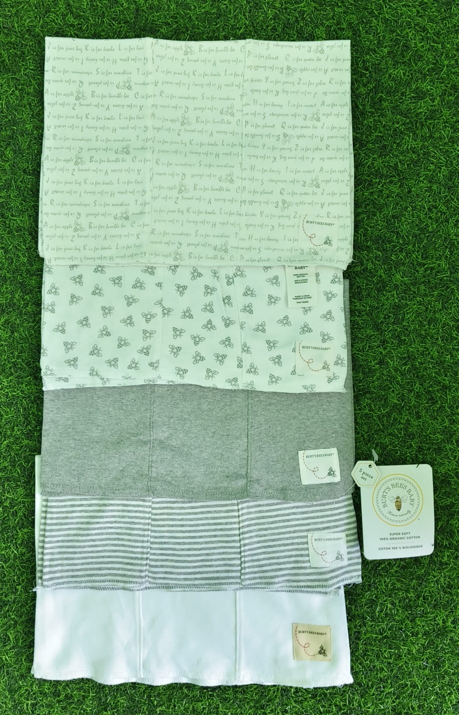 Burt bee branded Burb cloth organic cotton