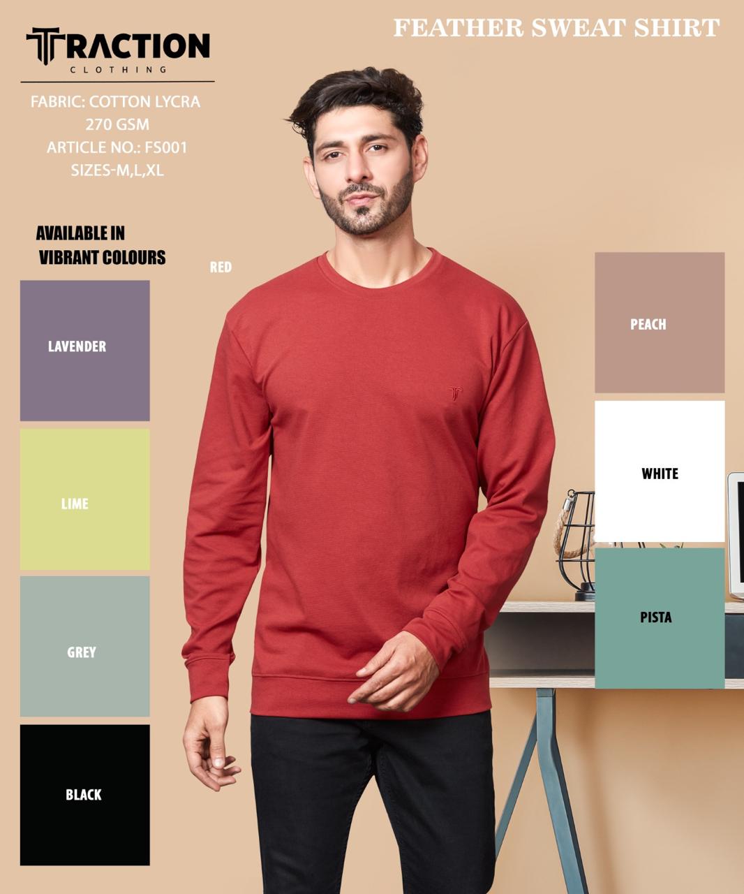 Full Sleeve Mens Tshirt with cuff