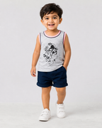 Boy's Sleeveless T-Shirt Combo no 35 (Pack of 5 pieces)