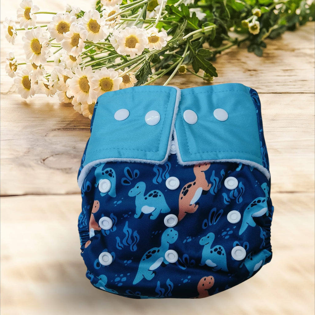 Organic Cotton Reusable Cloth Adjustable Diaper with Pad