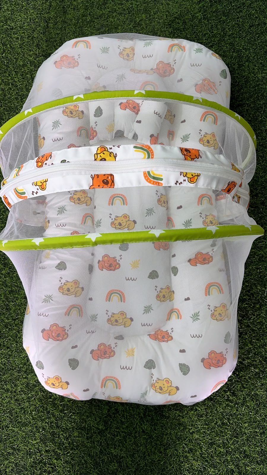 Baby bed with mosquito net cotton fabric