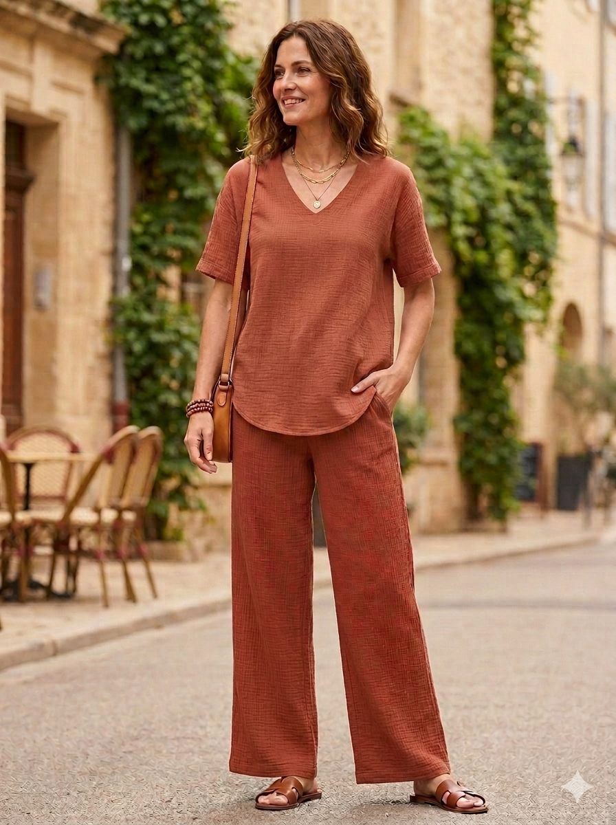 Korean Inspired Celebrity Womens' Co Ord Set