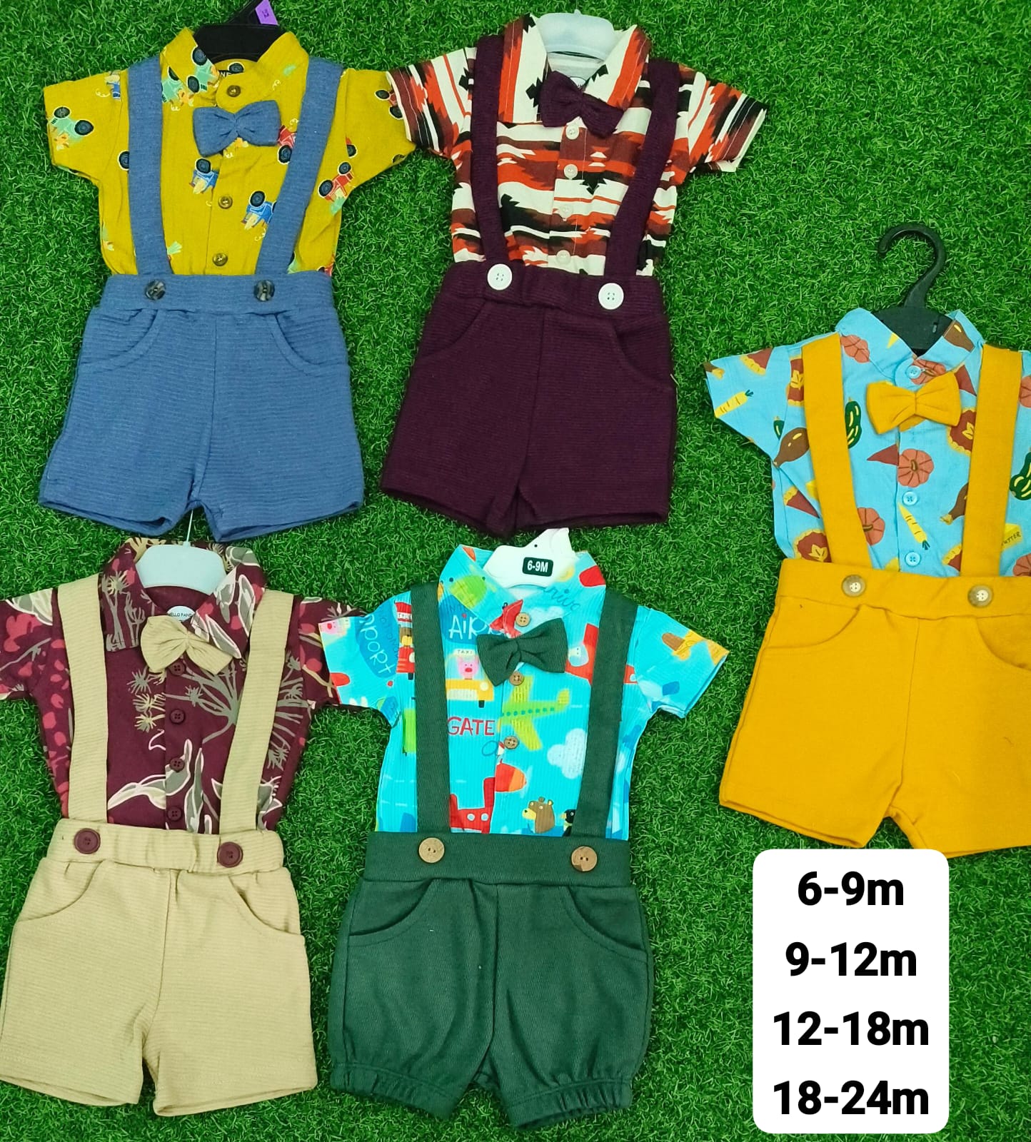 Premium Export Quality Boy's Dungaree Set