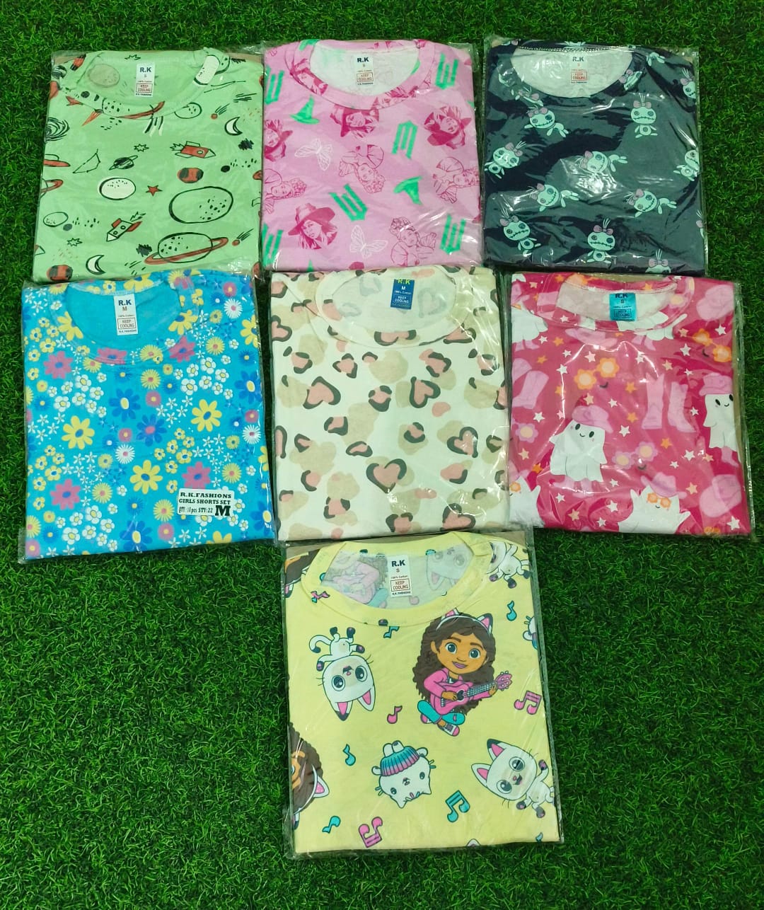 Premium Quality Co-ord Shorts Set –Pack 5 Combo No. 5