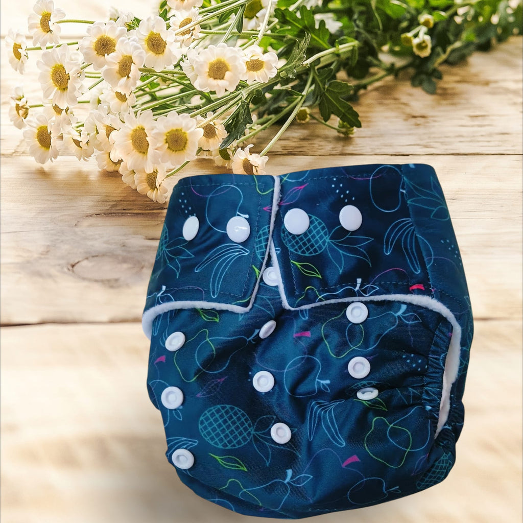 Organic Cotton Reusable Cloth Adjustable Diaper with Pad