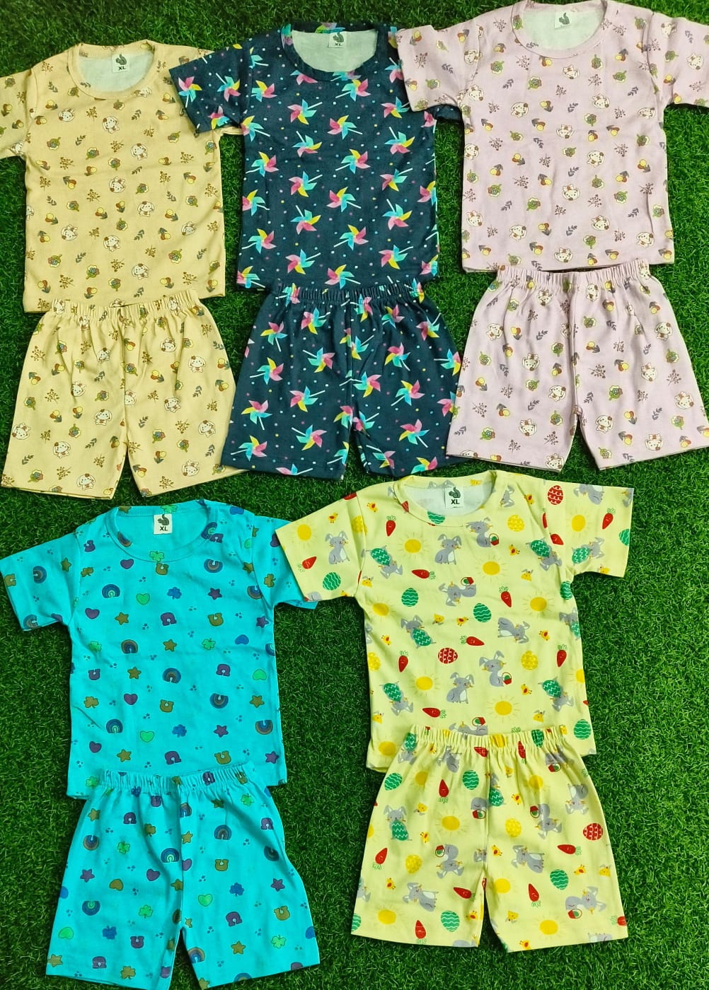 Unisex Kids Shorts Co-Ord Set | Combo No. 3
