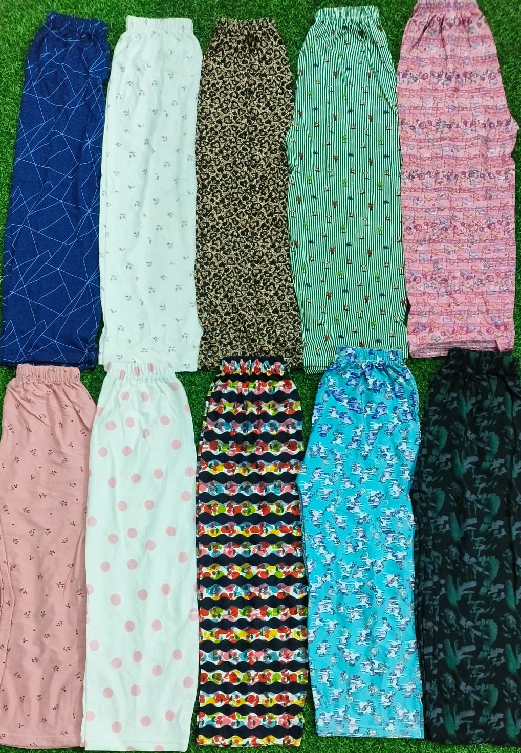 Girls' AOP Full Length Pants | Combo No 10