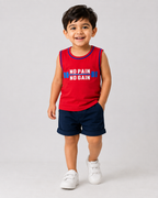 Boy's Sleeveless T-Shirt Combo no 35 (Pack of 5 pieces)