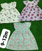 Branded Baby Girls' Frocks |Combo No. 8