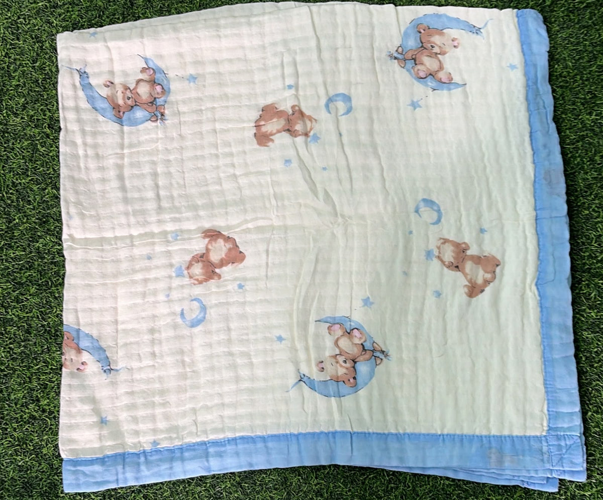 Baby crinkled 6layer muslin blanket