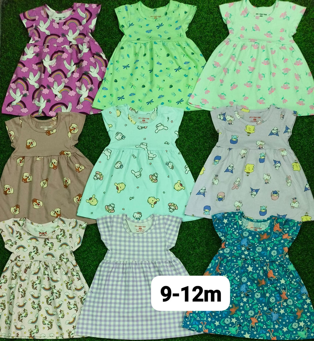Branded Baby Girls' Frocks |Combo No. 8