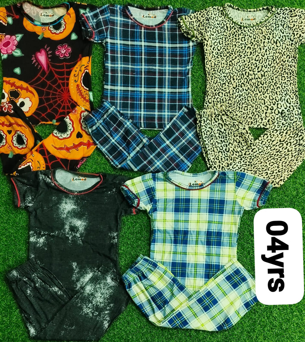 Kids AOP Pants Co Ord Set | Combo No 7