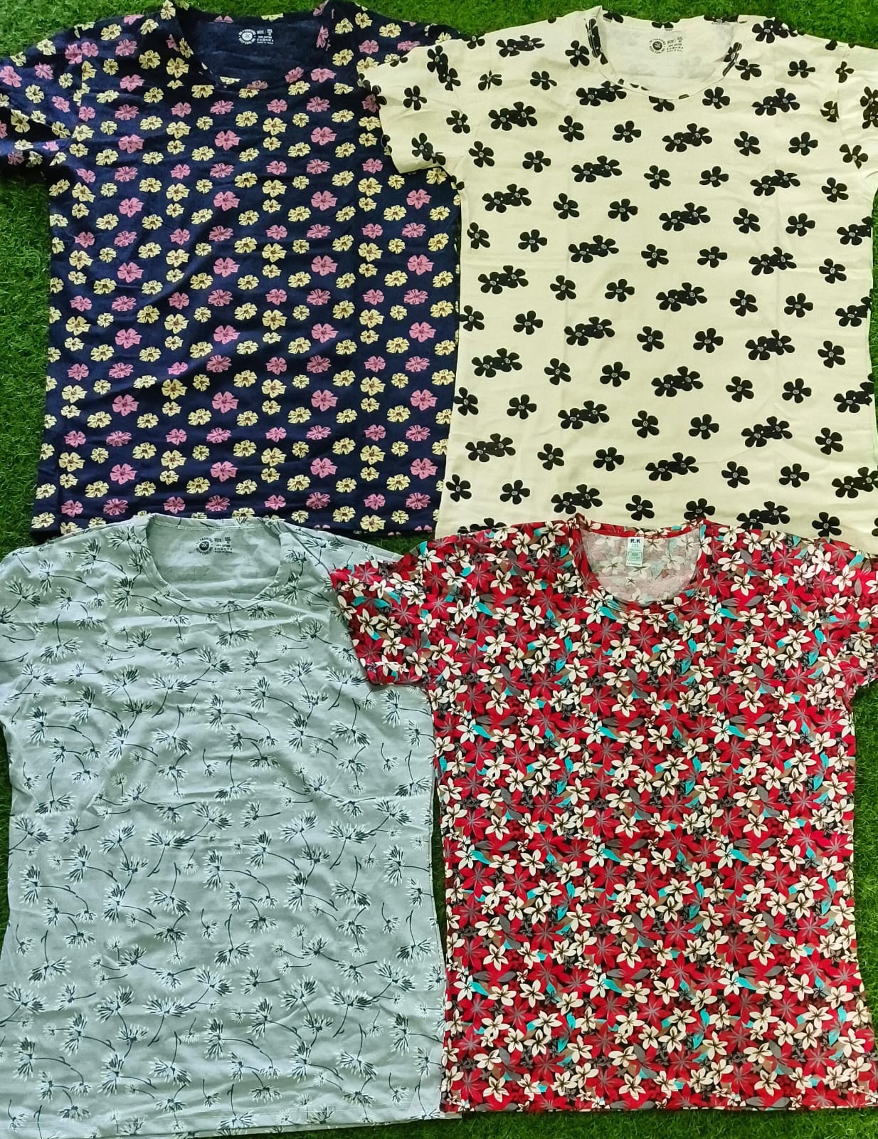 Round Neck AOP Womens Tshirt | Combo No 4