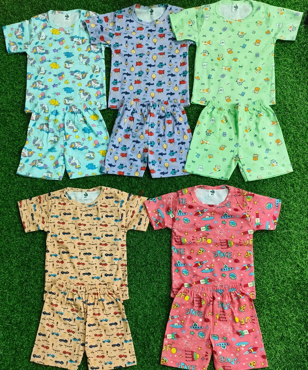 Unisex Kids Shorts Co-Ord Set | Combo No. 3