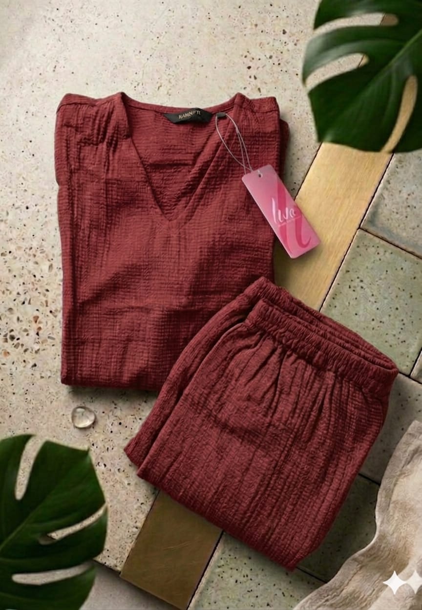 Korean Inspired Celebrity Womens' Co Ord Set