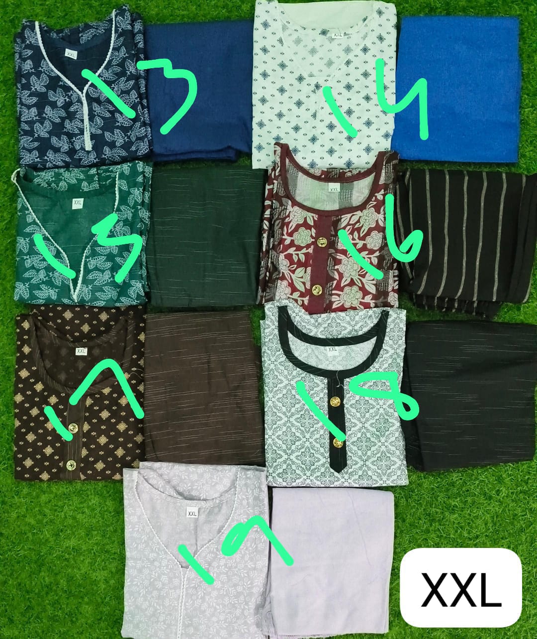 Khadi Cotton Womens' Kurti & Pant Co Ord Set