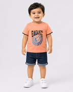 Boy's T-Shirt - Combo No 33 (Pack of 5 pieces)