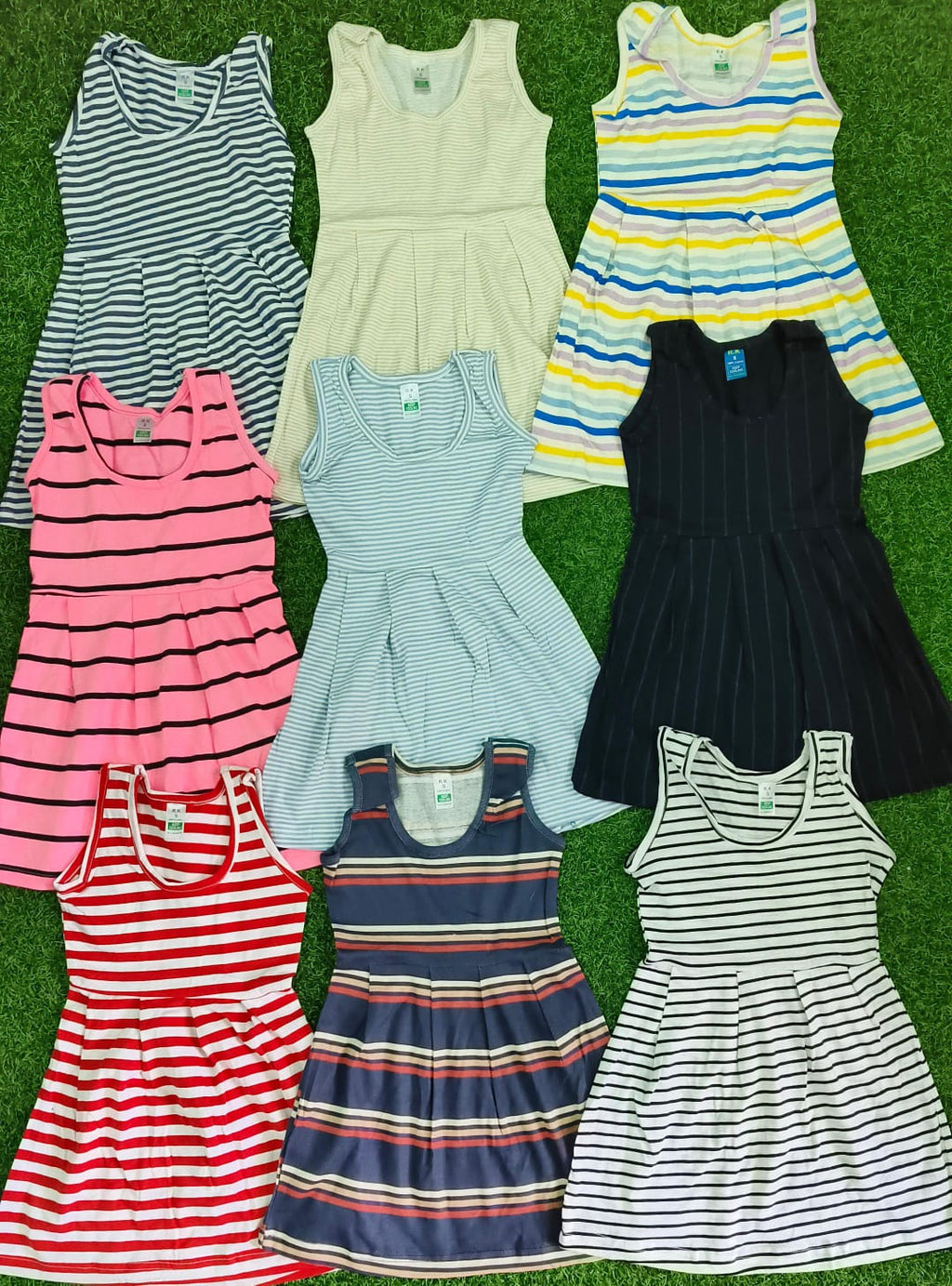 Girls' Sleeveless Frocks | Combo No. 1
