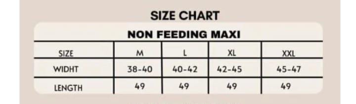 Non feeding maxi 49 inch length