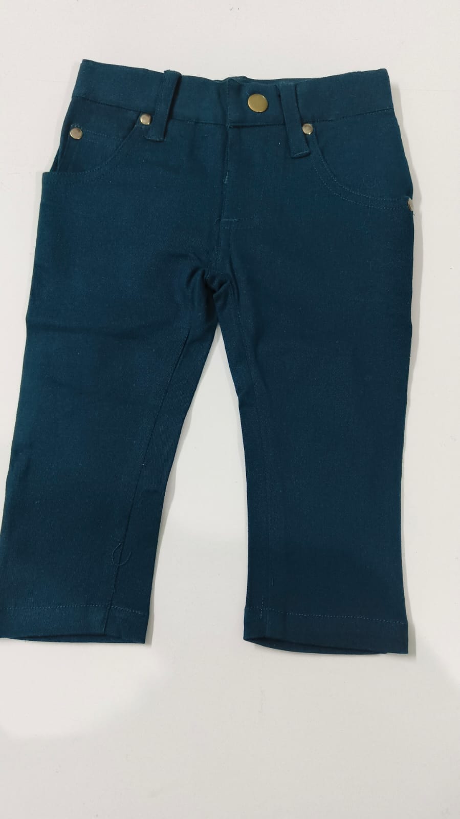 Infant branded organic jeans only single colour