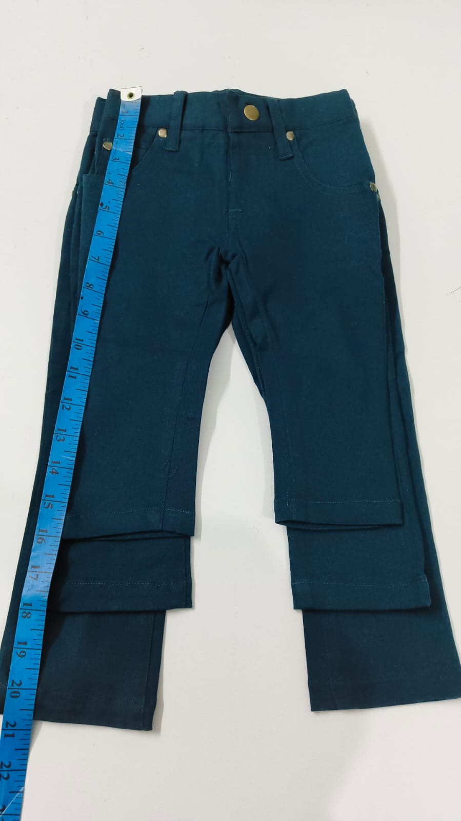 Infant branded organic jeans only single colour
