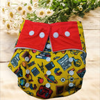 Organic Cotton Reusable Cloth Adjustable Diaper with Pad