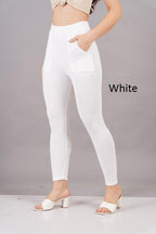 Jeggings with Double Side Pockets