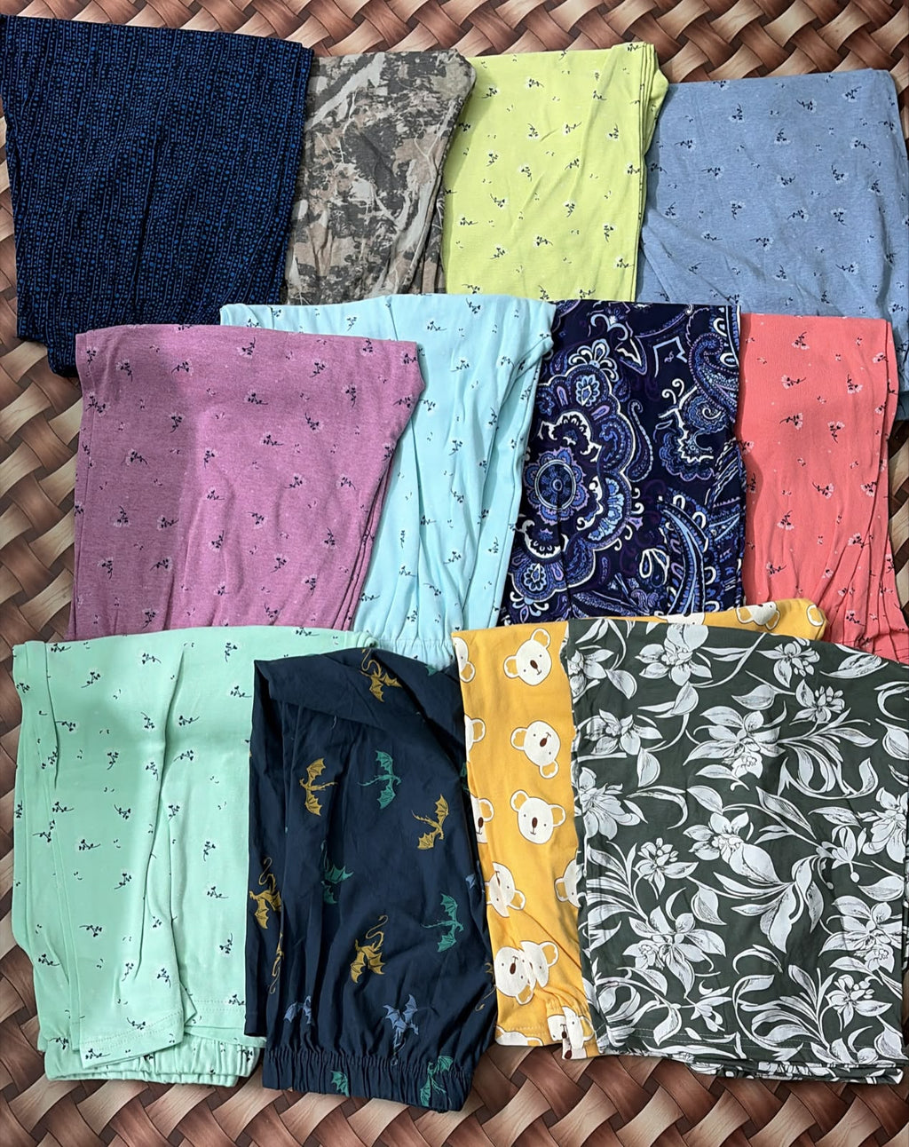 Women's 3/4 th printed pant single