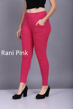 Jeggings with Double Side Pockets