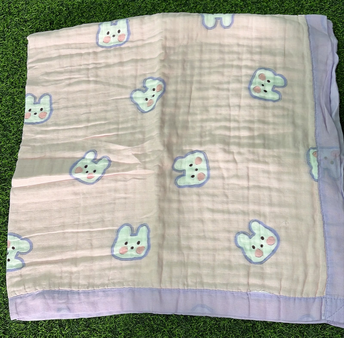 Baby crinkled 6layer muslin blanket