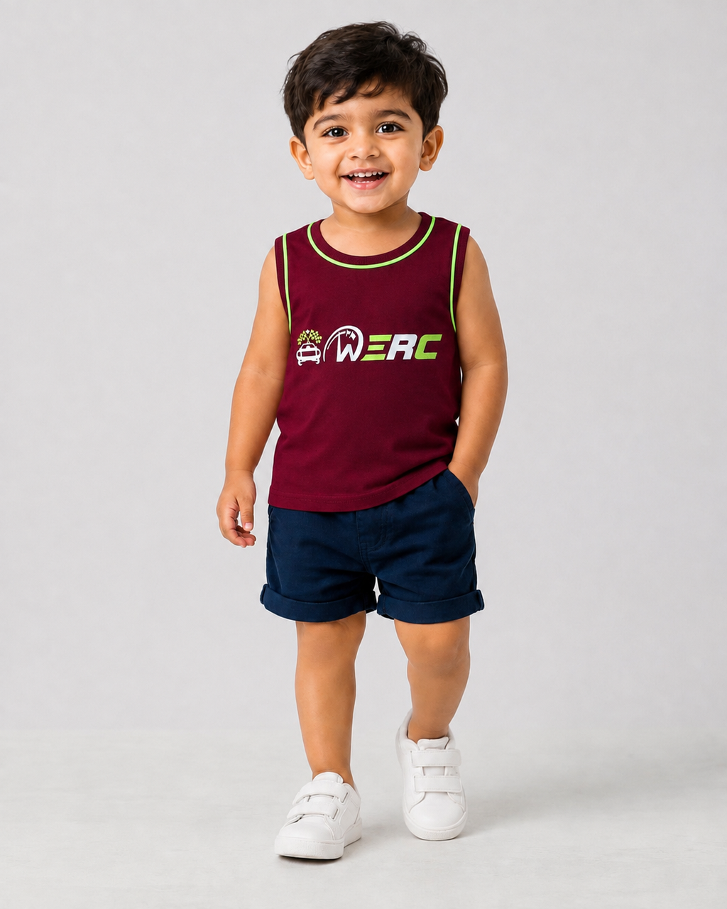Boy's Sleeveless T-Shirt Combo no 35 (Pack of 5 pieces)