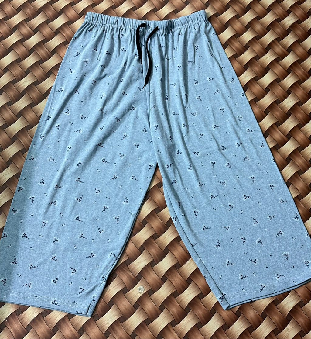 Women's 3/4 th printed pant single