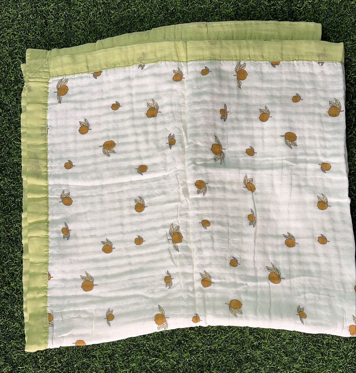 Baby crinkled 6layer muslin blanket