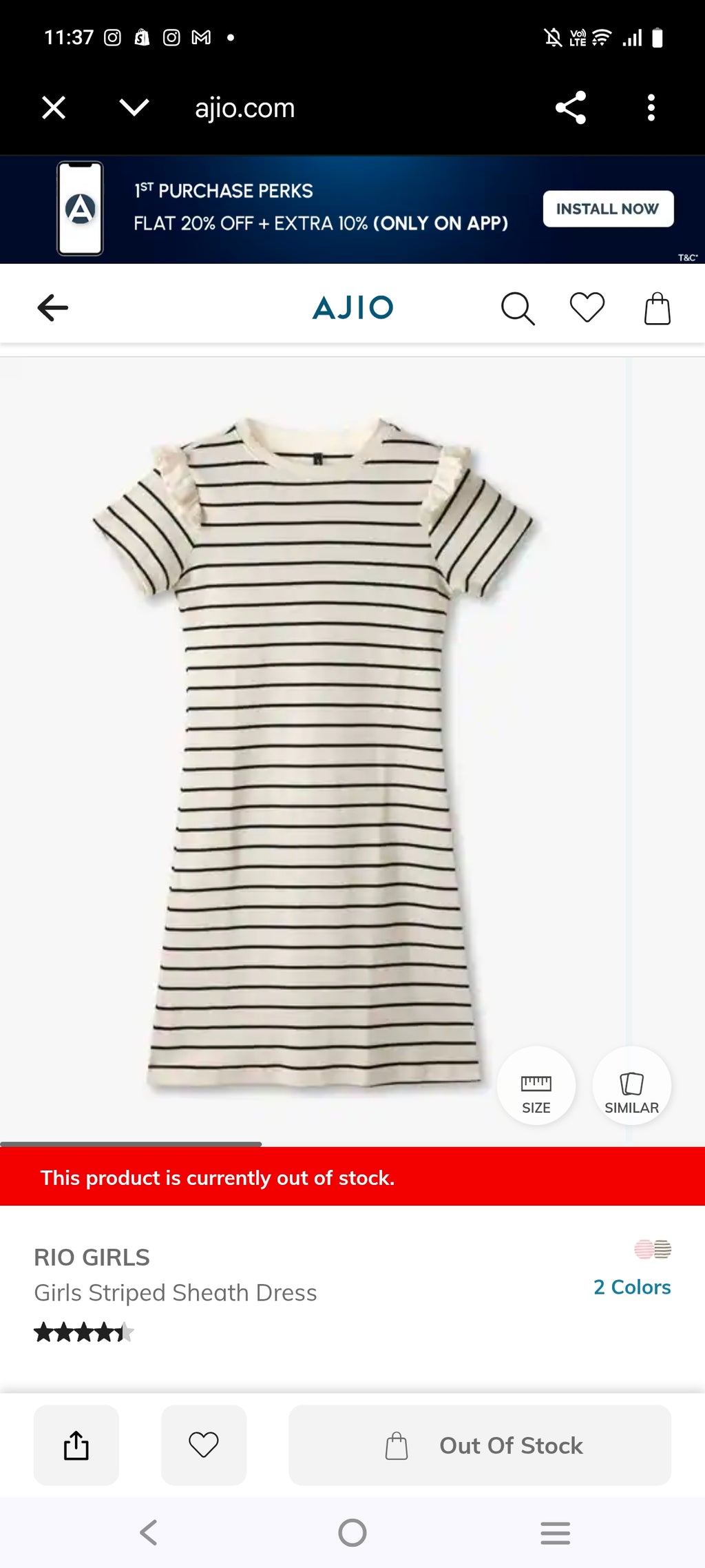 Export Brand Big Girl's Frock