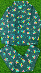Unisex Kids' Full Sleeve Night Suit | Combo No 16