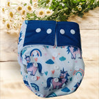 Organic Cotton Reusable Cloth Adjustable Diaper with Pad