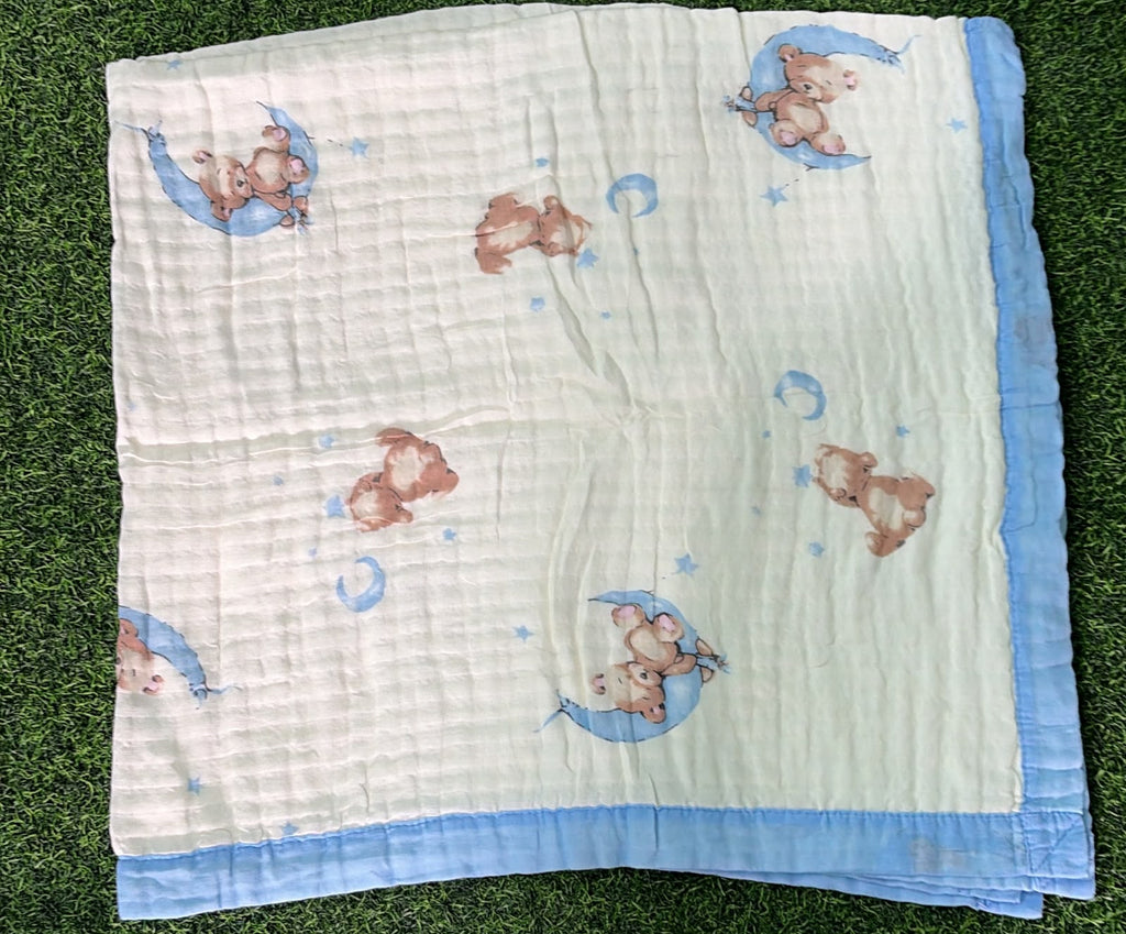 Baby crinkled 6layer muslin blanket