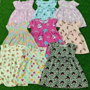 Max branded Girls frock pack of 5 pcs combo 9