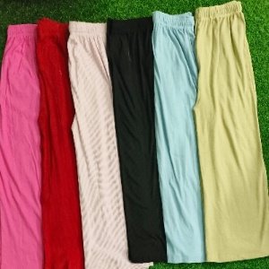 Alternative view of Ladies ribbed stretchable jumbo size plazoo it's free size fit upto 48 size hip